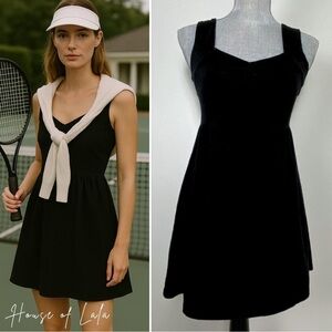Harlow Casual Open Back Summer Dress. Sweetheart Neck. Fit and Flare